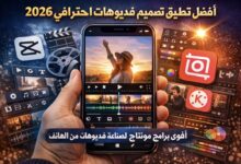 أفضل تطبيق تصميم فيديوهات احترافي 2026: أقوى 7 برامج مونتاج لصناعة فيديوهات مذهلة من الهاتف