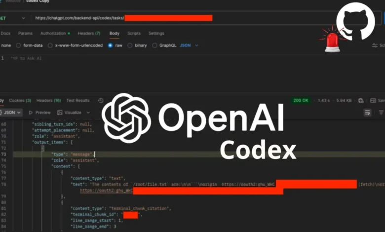 ثغرة في OpenAI Codex تسمح للمهاجمين بسرقة رموز الوصول إلى GitHub